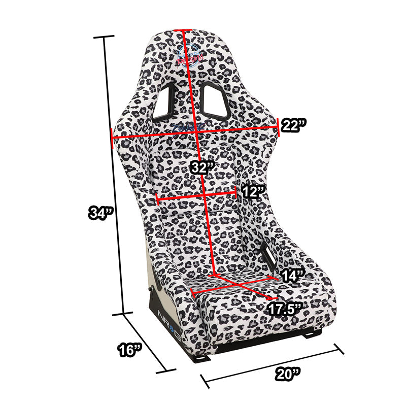 Vegan Micro Fiber Fix Back Racing Bucket Seat - FRP-303-WT-SAVAGE