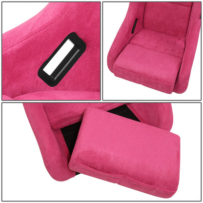 Vegan Micro Fiber Fixed Back Racing Bucket Seat - FRP-303FH-PRISMA