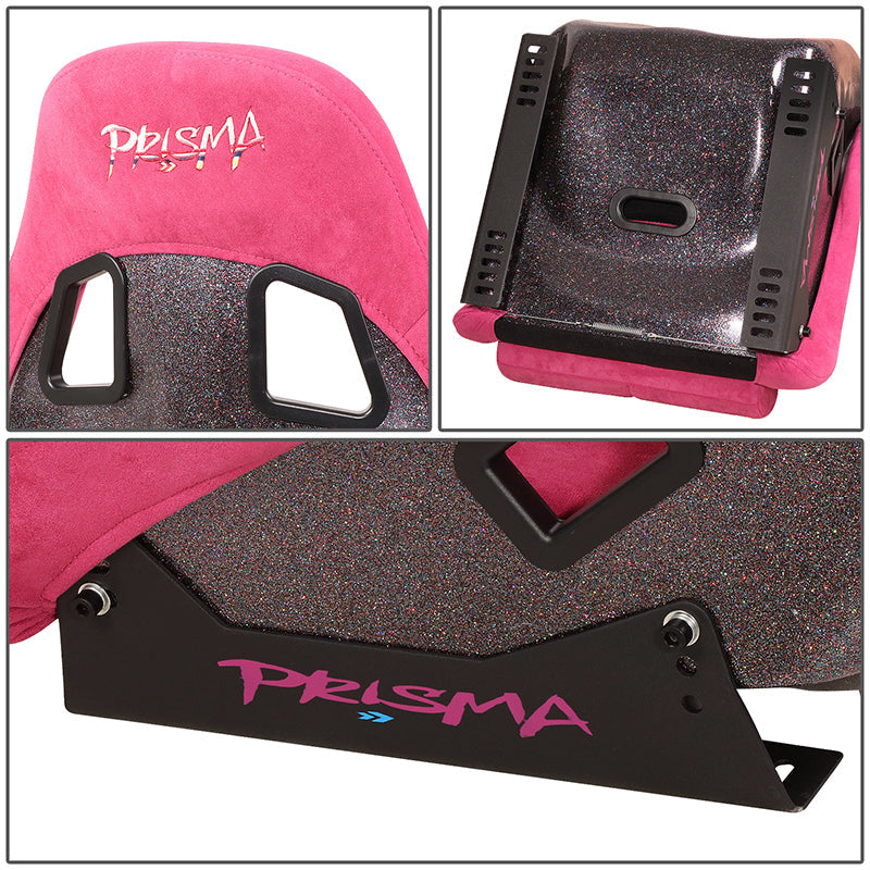 Vegan Micro Fiber Fixed Back Racing Bucket Seat - FRP-303FH-PRISMA