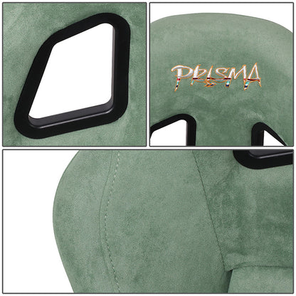 Vegan Micro Fiber Fixed Back Racing Bucket Seat - FRP-303OL-PRISMA