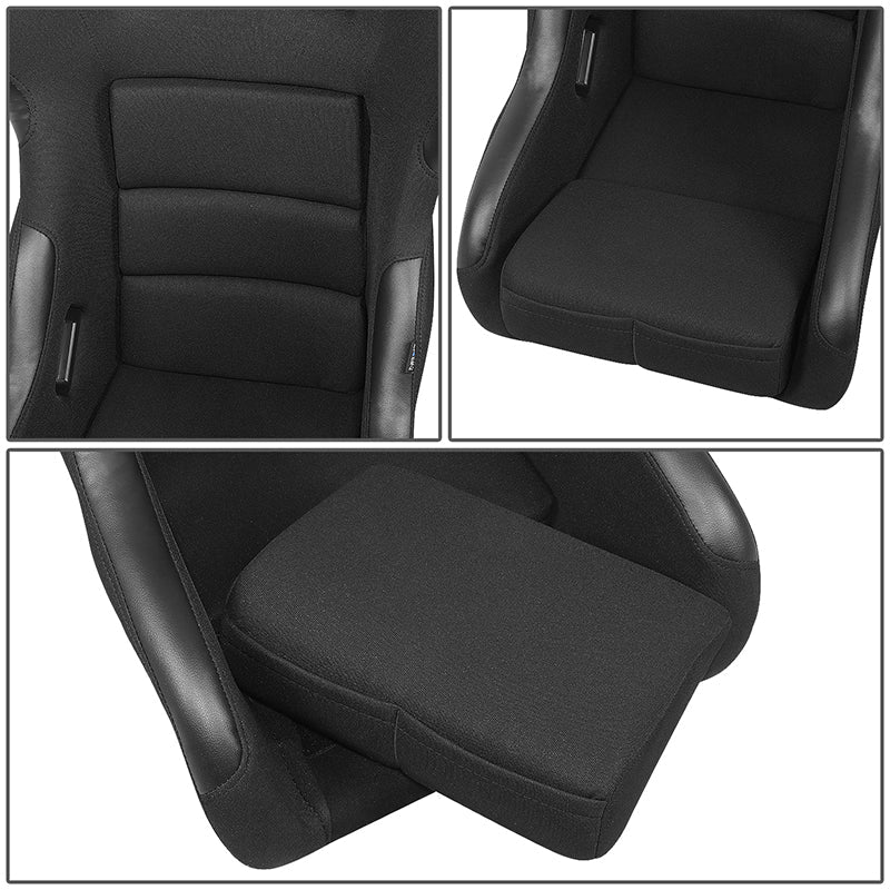 Medium Size Fiberglass Fixed Back Bucket Racing Seat - FRP-311
