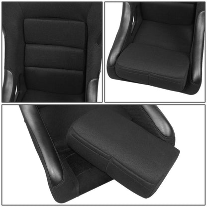 Small Size Fiberglass Fixed Back Bucket Racing Seat - FRP-330