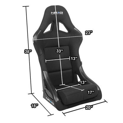 Small Size Fiberglass Fixed Back Bucket Racing Seat - FRP-330