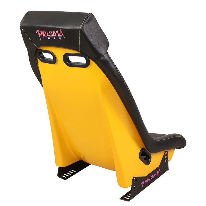 Vegan Leather Fixed Back Racing Bucket Seat - PRI-100BK-ARCADE