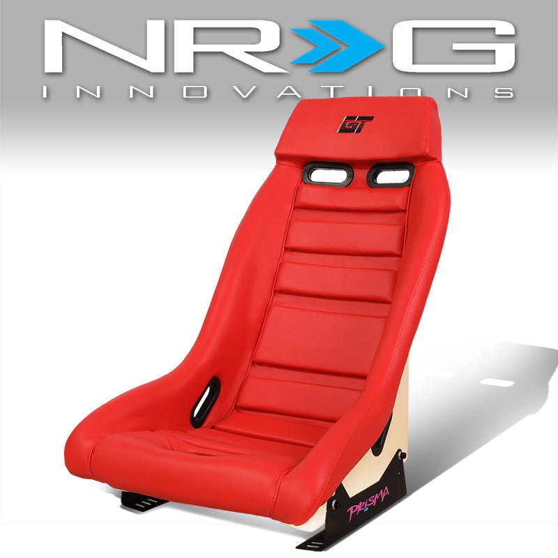 Vegan Leather Fixed Back Racing Bucket Seat - PRI-100RD-STARDUST