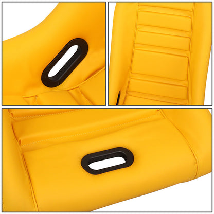Vegan Leather Racing Bucket Seat - PRI-100YL-OASIS