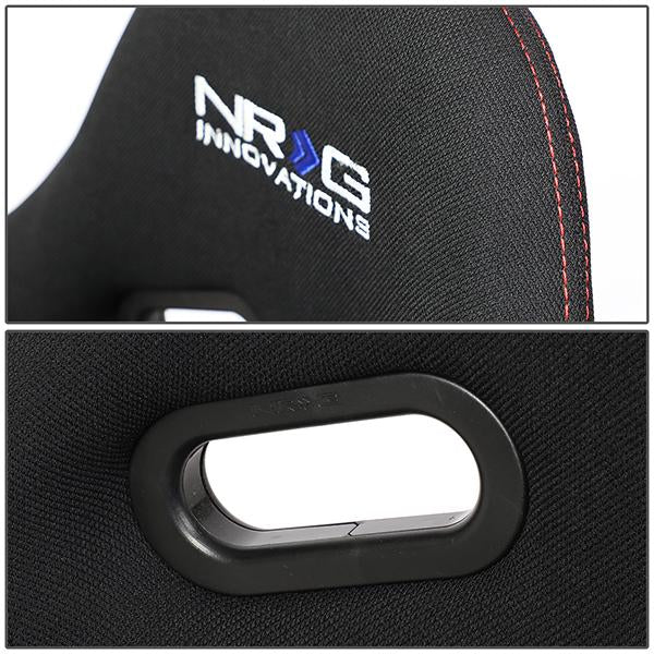 Reclinable Fabric Racing Seat w/Slider - RSC-400BK