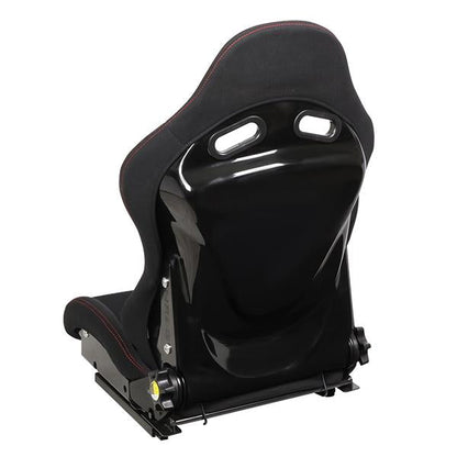Reclinable Fabric Racing Seat w/Slider - RSC-400BK