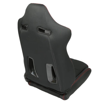 Pair Fiber Bucket Style Fully Reclinable Racing Seats - RSC-800