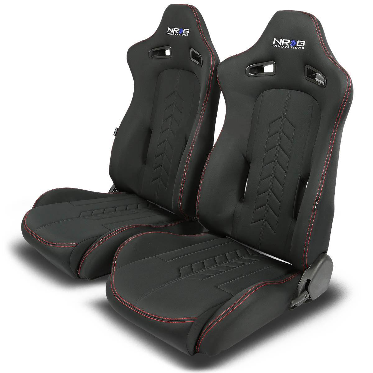 Pair Fiber Bucket Style Fully Reclinable Racing Seats - RSC-800