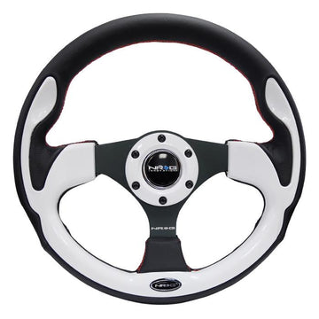 320mm Black Leather Grip Steering Wheel - RST-001WT