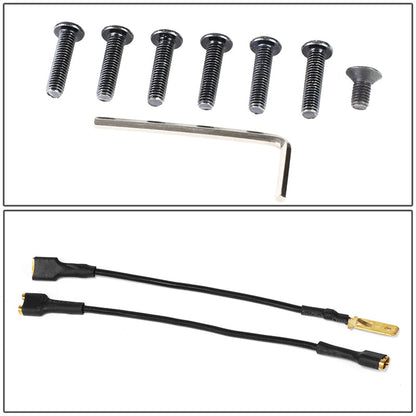 320mm Aluminum Carbon Fiber Spoke Leather Grip Steering Wheel - RST-002RCF