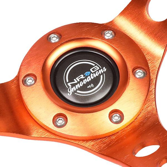 350mm 3 in. Deep Dish Suede Grip Steering Wheel - RST-006S-OR