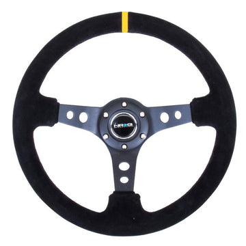 350mm 3 in. Deep Dish Suede Grip Steering Wheel - RST-006S-Y