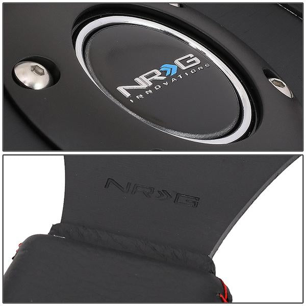 320mm Leather Grip Steering Wheel w/Button - RST-007R