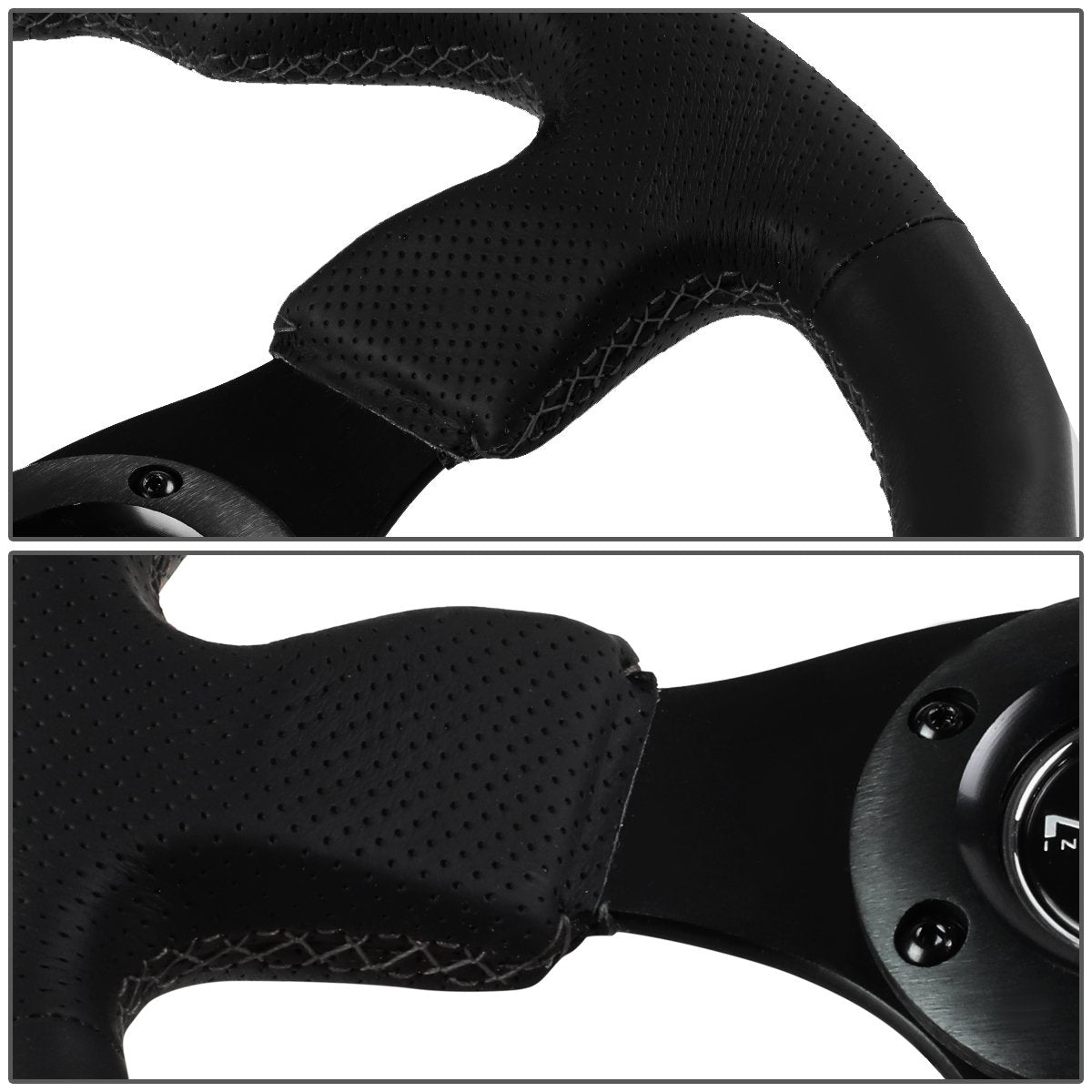 320mm Leather Grip Steering Wheel - RST-012R