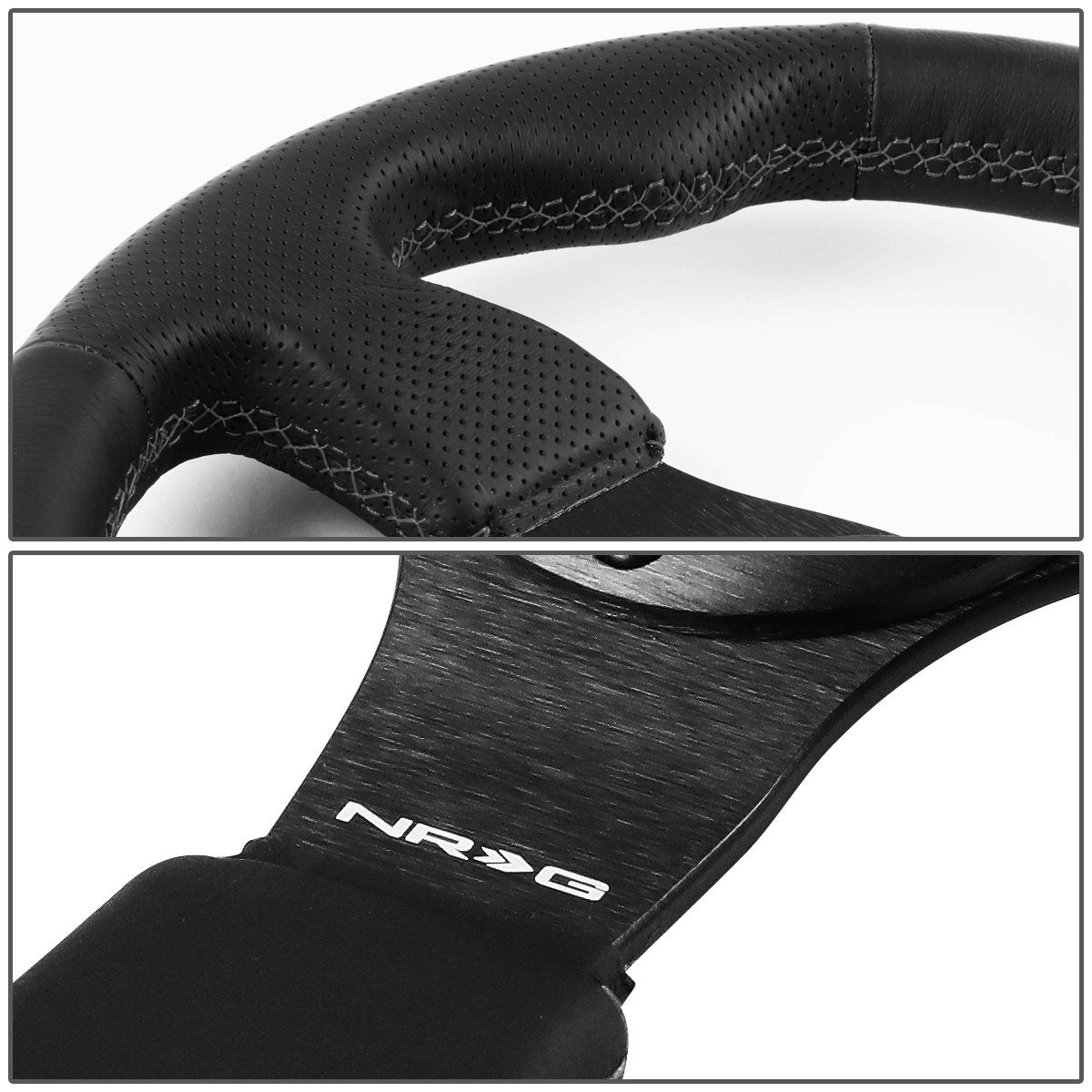 320mm Leather Grip Steering Wheel - RST-012R