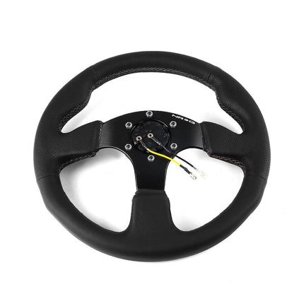 320mm Leather Grip Steering Wheel - RST-012R