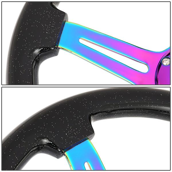 350mm Galaxy Color Sparkle Wood Grip Steering Wheel - RST-018BSB-MC