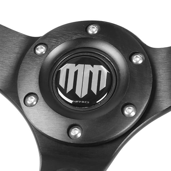 350mm 3 in. Deep Mad Mike Signature Alcantara Steering Wheel - RST-020MB-MM