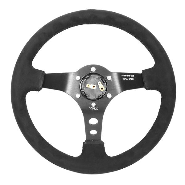 350mm 3 in. Deep Mad Mike Signature Alcantara Steering Wheel - RST-020MB-MM