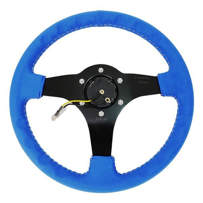350mm 3 in. Deep Dish Alcantara Grip Steering Wheel - RST-036MB-A-MF2