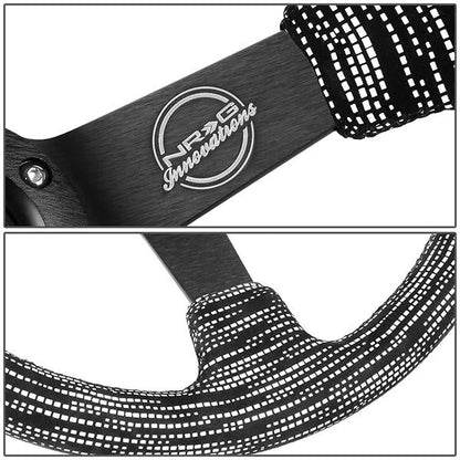 350mm 3 in. Deep Dish Micro Fiber Grip Steering Wheel - RST-036MB-SA-H