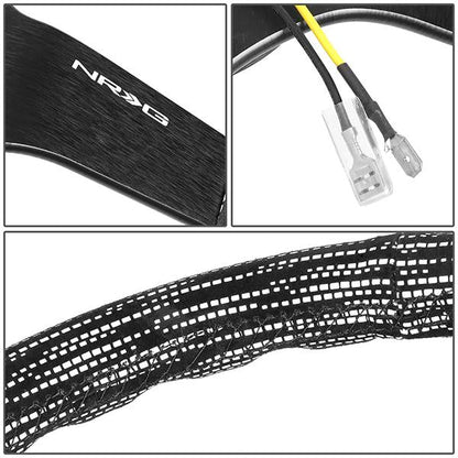 350mm 3 in. Deep Dish Micro Fiber Grip Steering Wheel - RST-036MB-SA-H