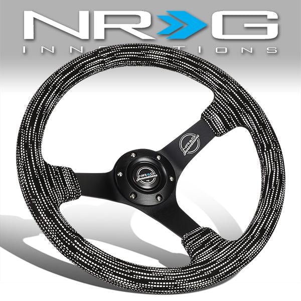 350mm 3 in. Deep Dish Micro Fiber Grip Steering Wheel - RST-036MB-SA-H