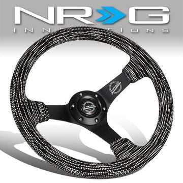 350mm 3 in. Deep Dish Micro Fiber Grip Steering Wheel - RST-036MB-SA-H