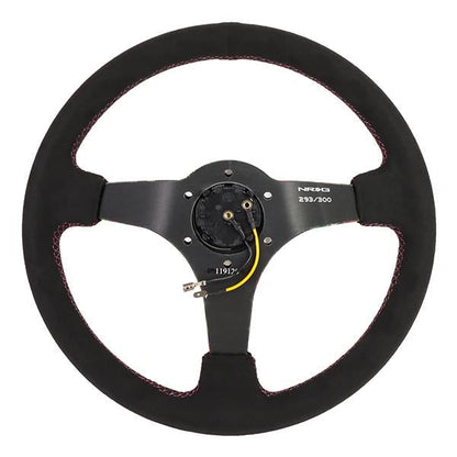350mm 3 in. Deep Forrest Wang Signature Alcantara Steering Wheel - RST-036TROP-FW