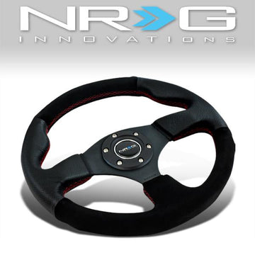 320mm Leather+Suede Grip Steering Wheel - ST-012RS