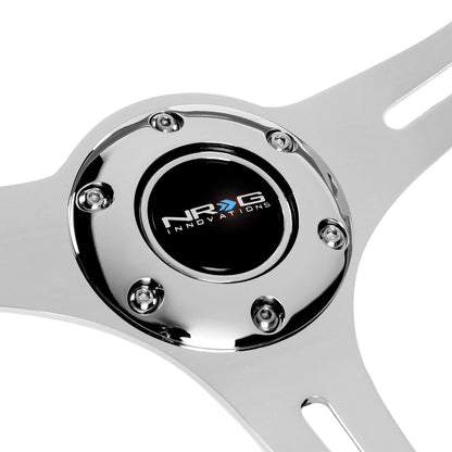 350mm 2 in. Deep Dish Pink Colored Wood Grip Steering Wheel - ST-015CH-NPK