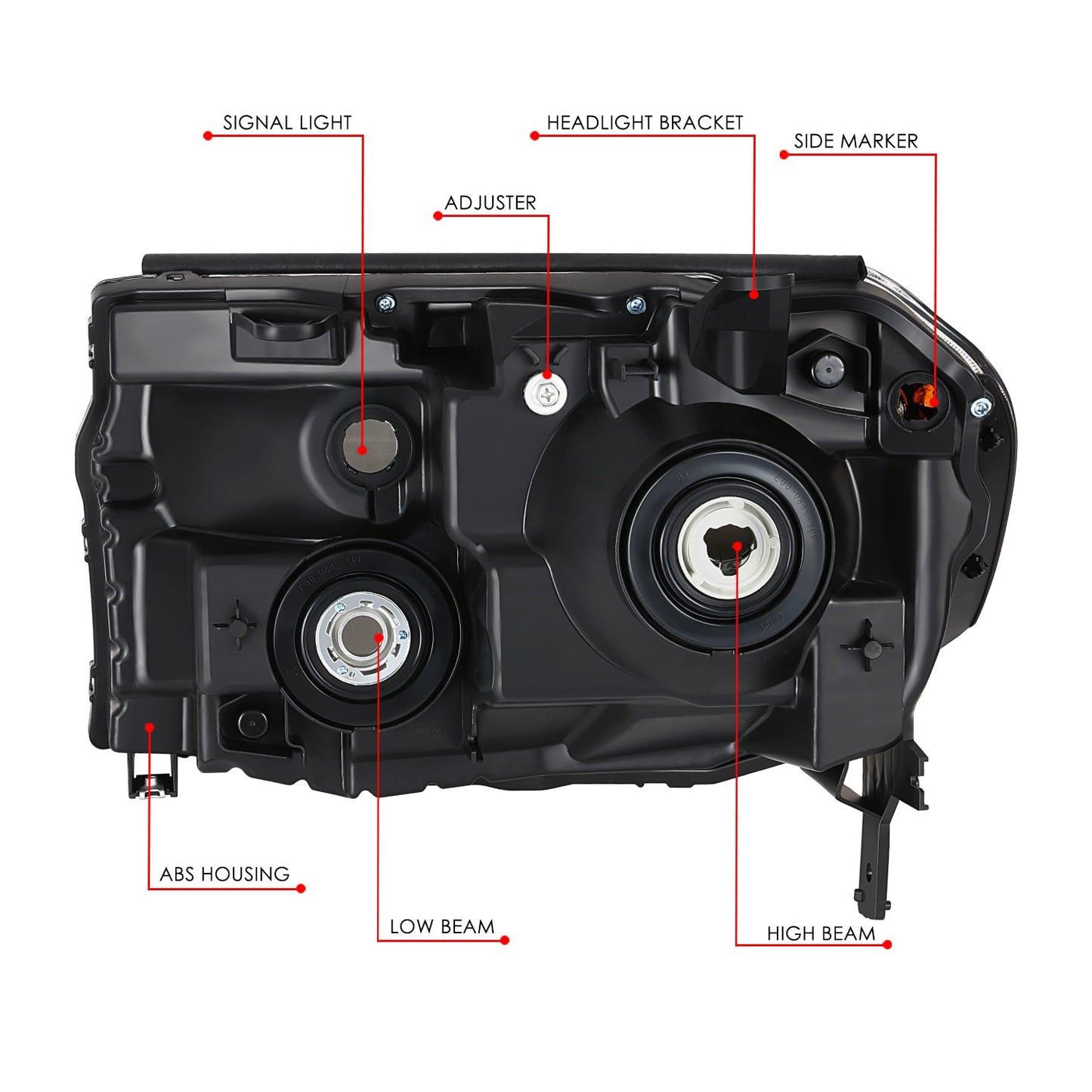Factory Style Headlight (Right) <br>12-15 Honda Pilot