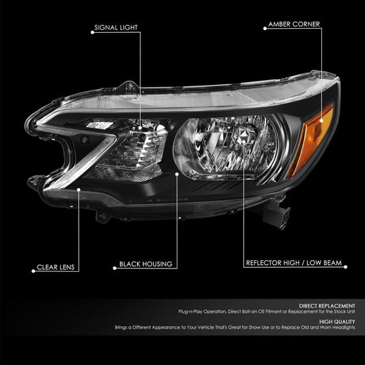 Factory Style Headlight (Left) <br> 12-14 Honda CR-V