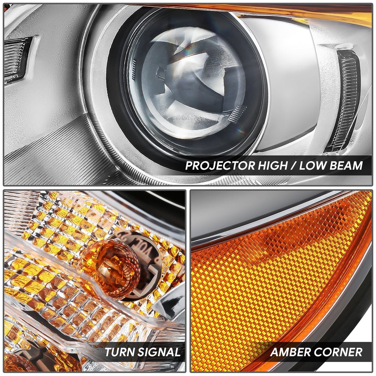 Factory Style Projector Headlight (Left) <br>11-14 Ford Edge SE SEL Limited