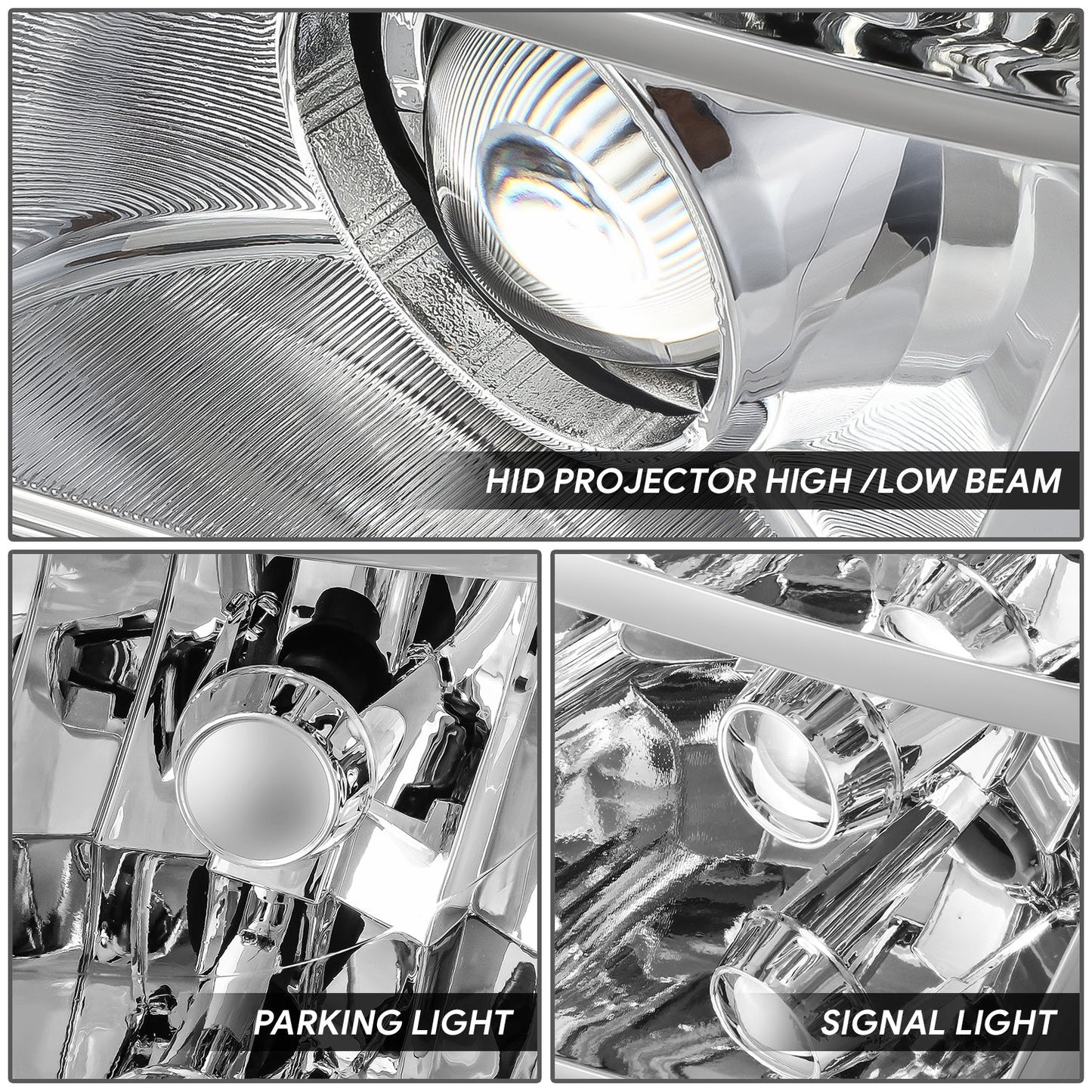 Factory Style Projector Headlight (Left) <br>07-09 Cadillac Escalade