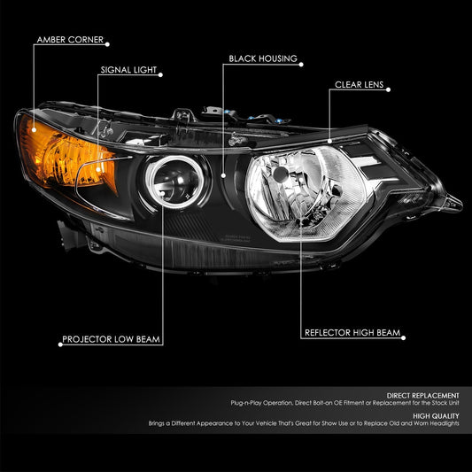 Factory Style Projector Headlight (Right) <br> 09-14 Acura Tsx