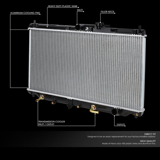 90-96 Honda Accord Prelude 2.2L AT Aluminum Radiator - 19