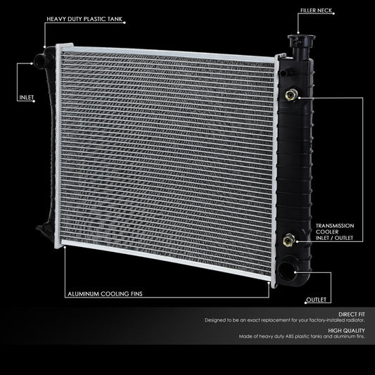 88-95 Chevy GMC C/K 1500 2500 3500 Suburban AT Aluminum Radiator - 0434