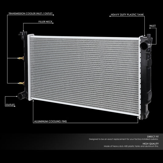 90-94 Subaru Legacy AT Aluminum Radiator - 1183