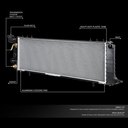 91-01 Jeep Cherokee Comanche AT Aluminum Radiator - 1193