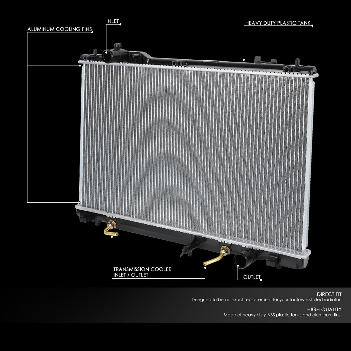 07-17 Lexus LS460 AT Aluminum Radiator - 13037