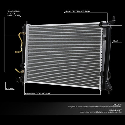 10-11 Kia Soul 2.0L Aluminum Radiator - 13134