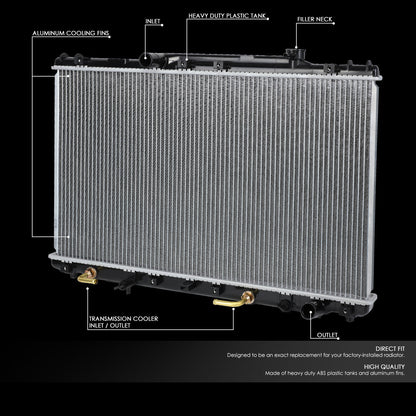 92-96 Toyota Camry 2.2L 4-Cyl AT Aluminum Radiator - 1318