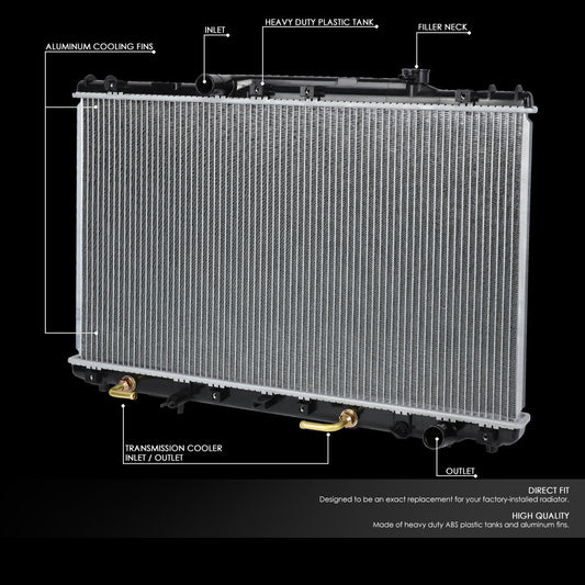 92-96 Toyota Camry 2.2L 4-Cyl AT Aluminum Radiator - 1318