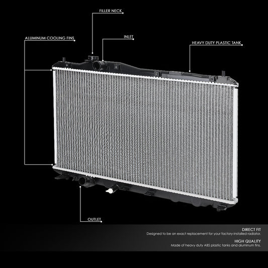 12-15 Honda Civic Acura ILX 1.8L 2.0L 2.4L AT MT Aluminum Radiator - 13221