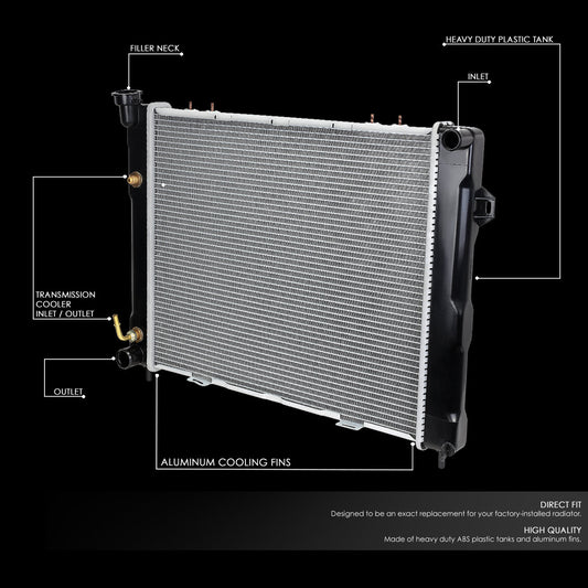 93-97 Jeep Grand Cherokee 4.0L AT Aluminum Radiator - 1396