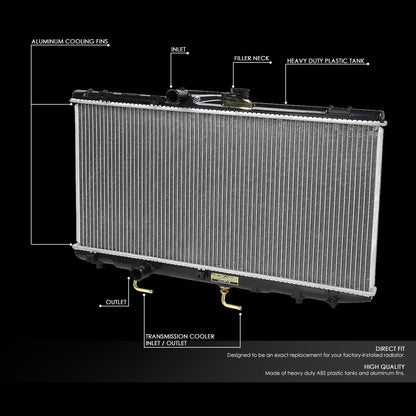 93-97 Geo Prizm Toyota Corolla AT Aluminum Radiator - 1409