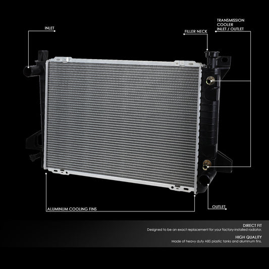 85-96 Ford F150 F250 F350 Bronco 4.9L MT AT Aluminum Radiator - 1452